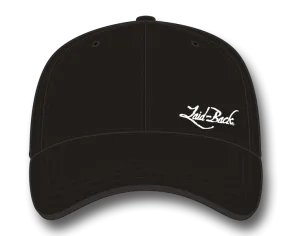 Simple Laid-Back Embroidered Flex Hat-Black