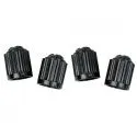 SLIME 2249 Standard Black Tire Valve Caps, set of 4