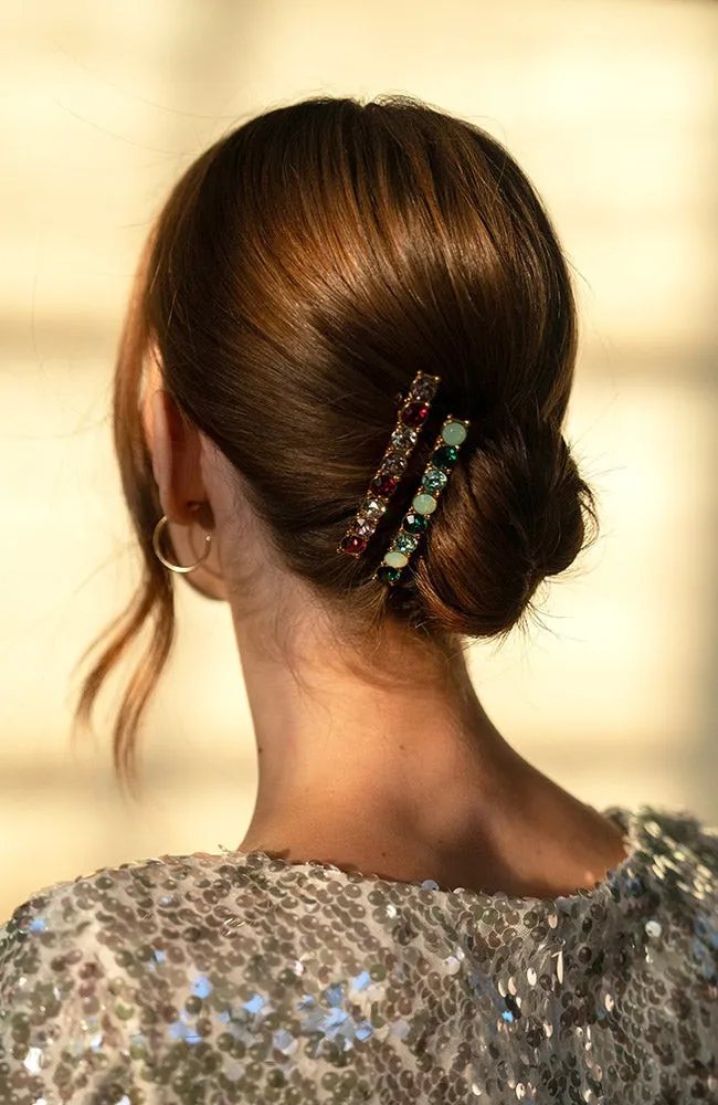 Small Aurelia Crystal Barrette