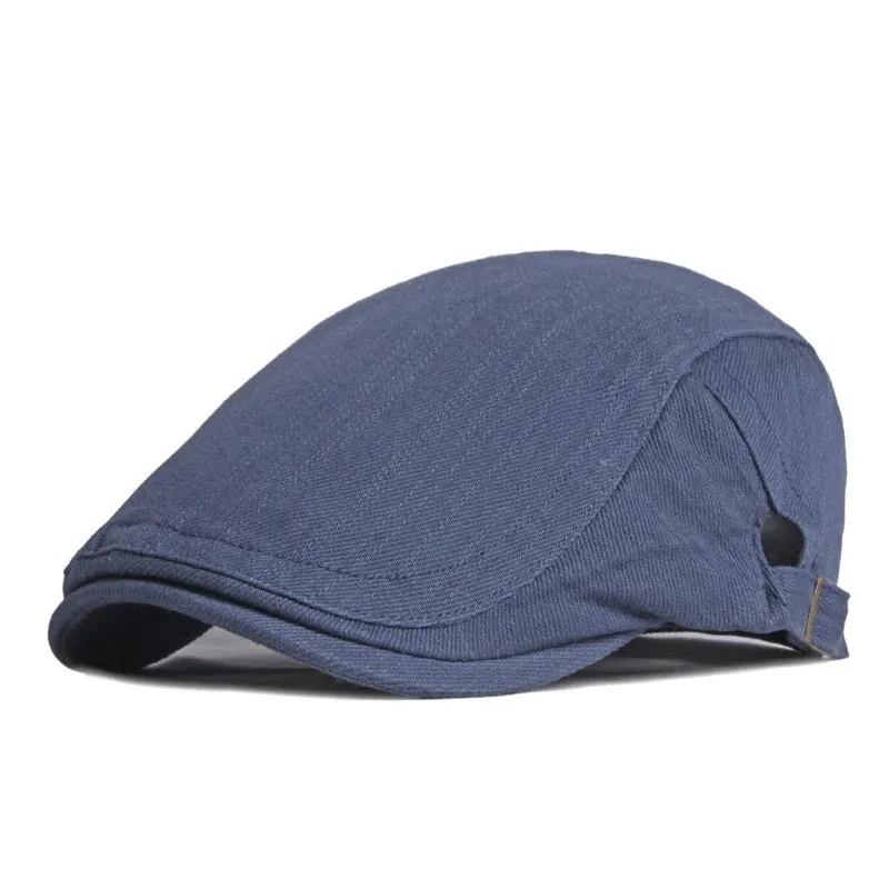 Solid Color Exquisite Fashion Flat Cap