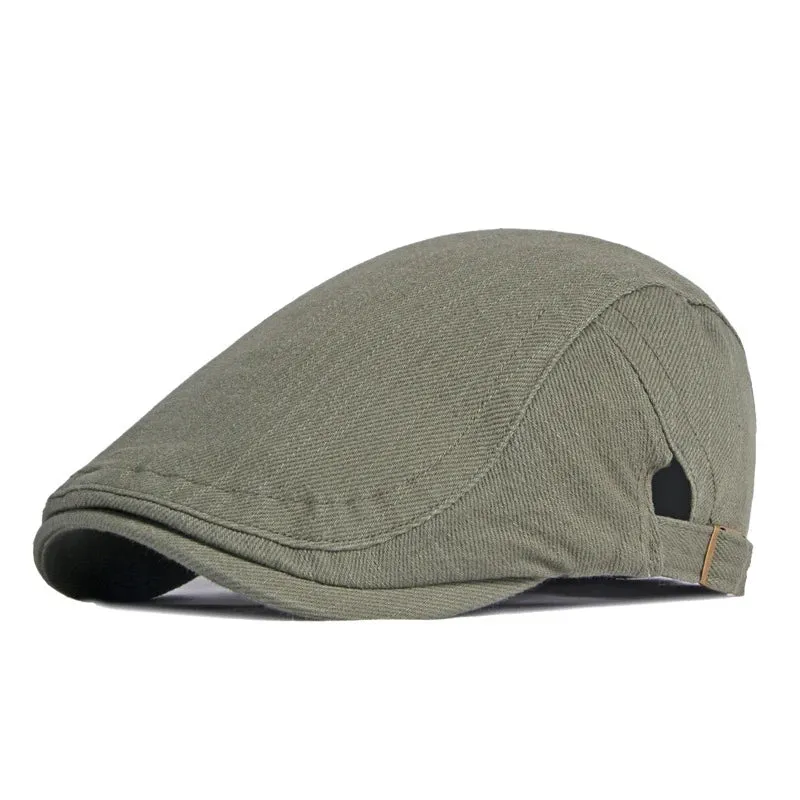 Solid Color Exquisite Fashion Flat Cap