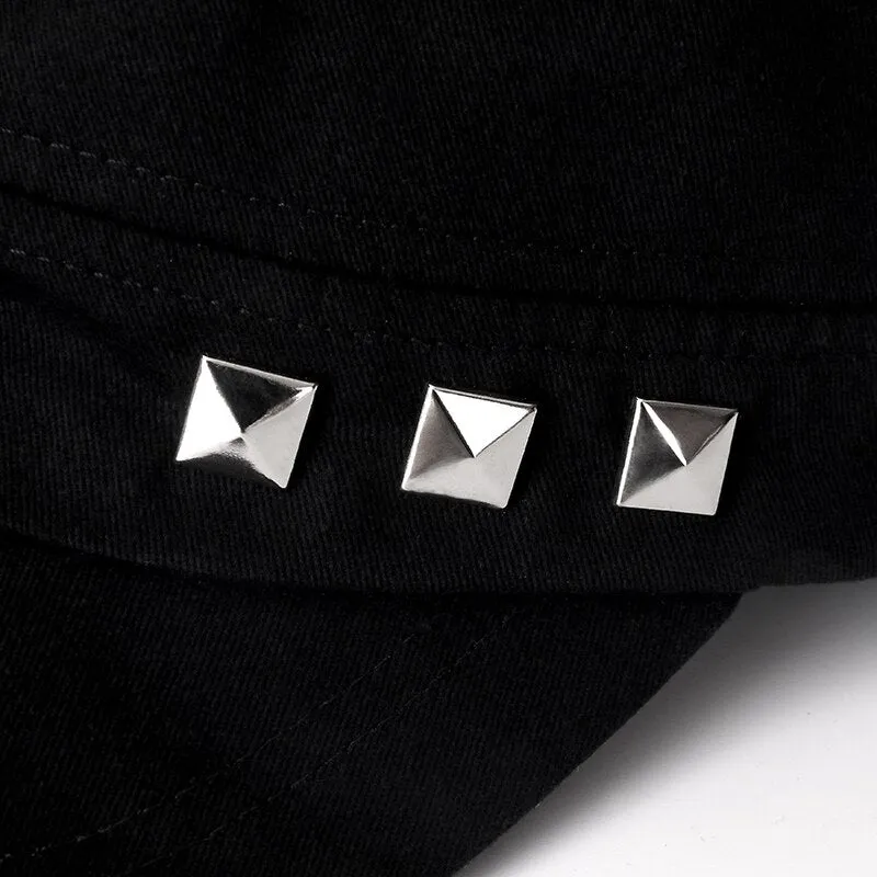 Solid Color Military Caps Men Summer Outdoor Hat Adjustable  Army Cap Small Iron Design Simple Flat Top Cap