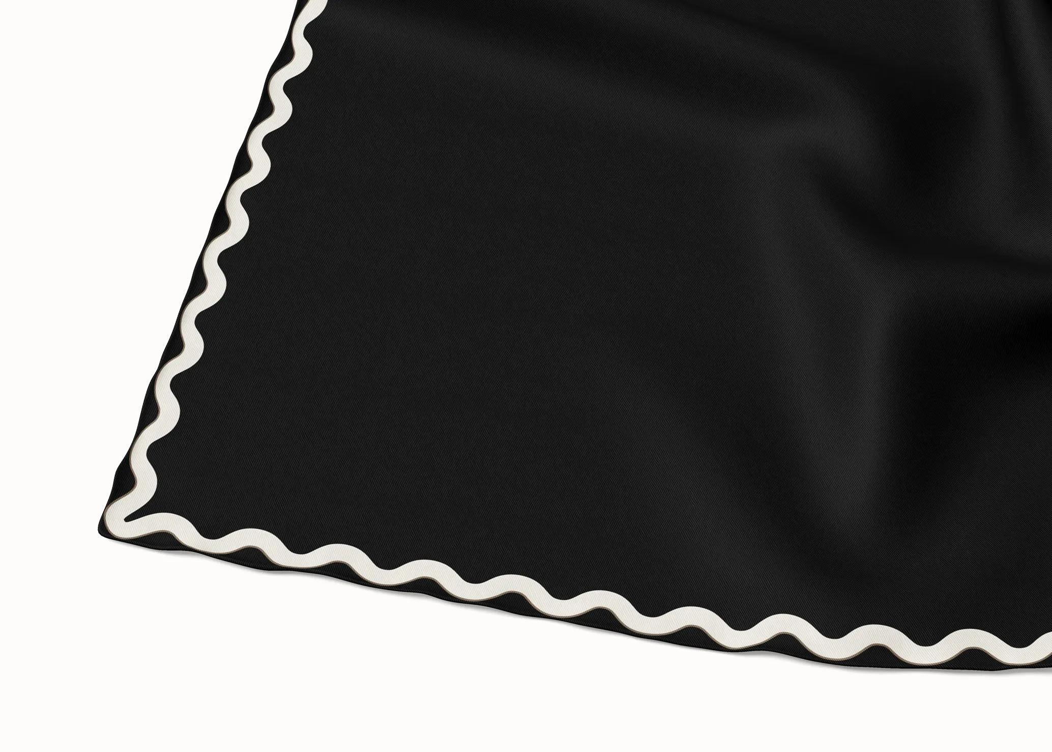 Sophie Ebony/Coconut Milk/Bronze Silk Scarf - 89x89cm