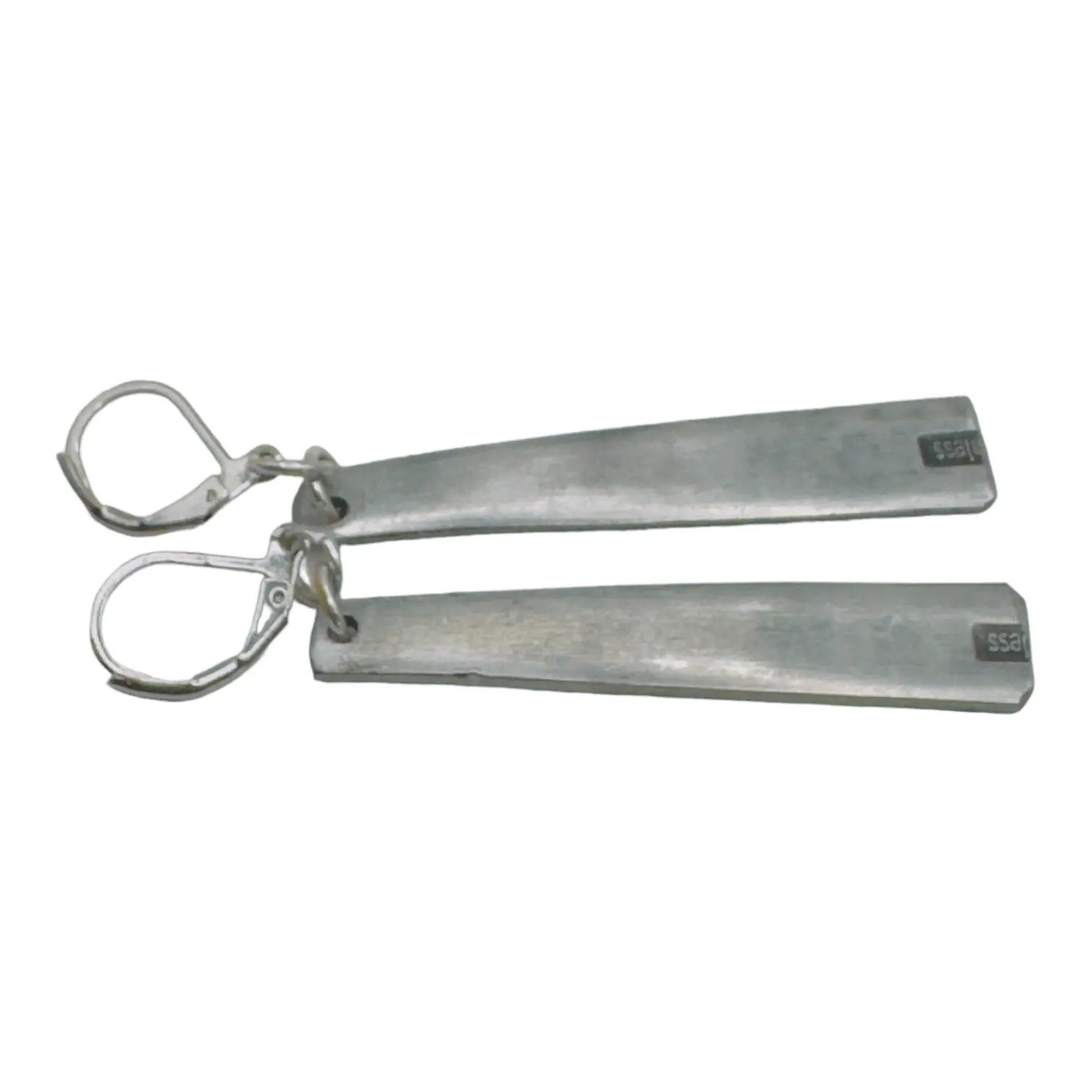 Spoon Earrings Made of Japan National Stainless Steel Silverware Antique Roses