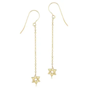 Star of David Dangle Earrings