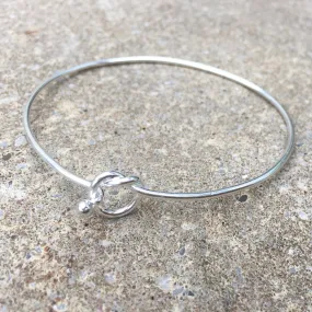 Sterling Silver Friendship Knot Bangle