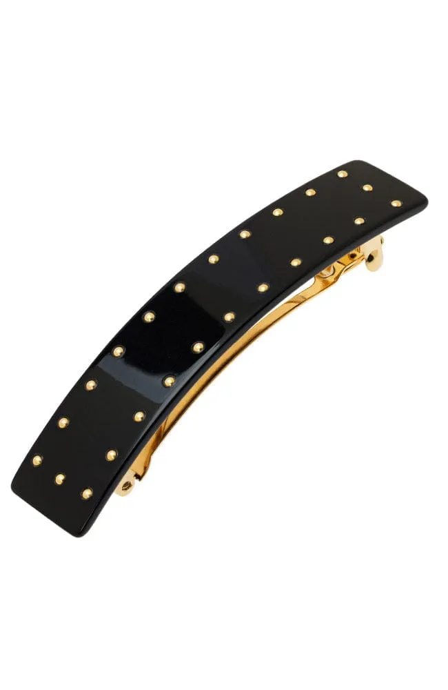 Studded Rectangle Barrette