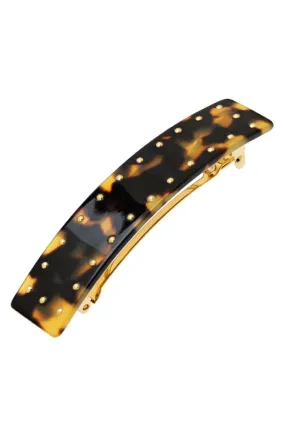 Studded Rectangle Barrette