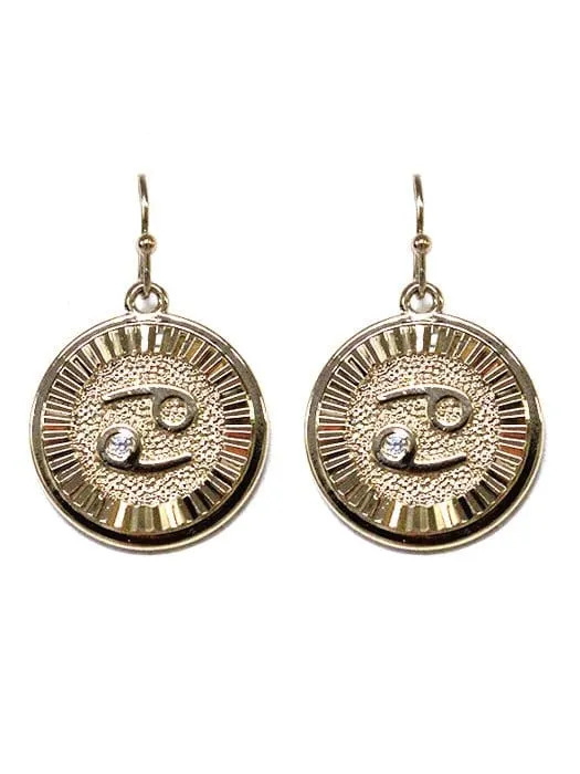 TE9513 Assorted 12 Piece Zodiac Sign Dangle Earring Pack