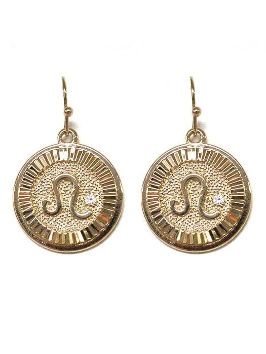 TE9513 Assorted 12 Piece Zodiac Sign Dangle Earring Pack