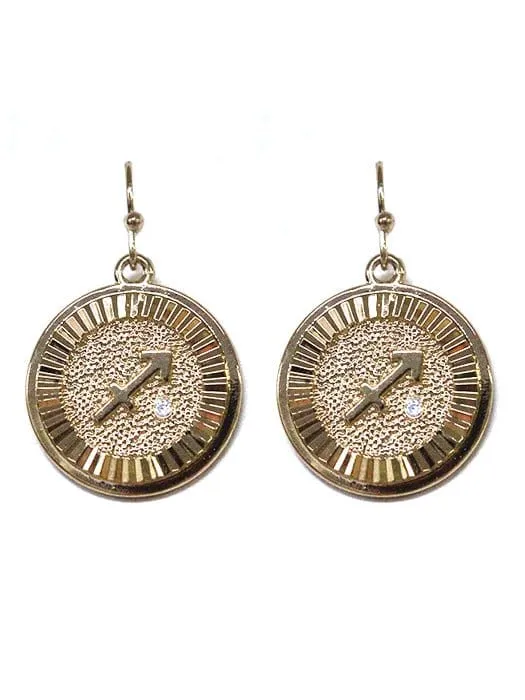 TE9513 Assorted 12 Piece Zodiac Sign Dangle Earring Pack