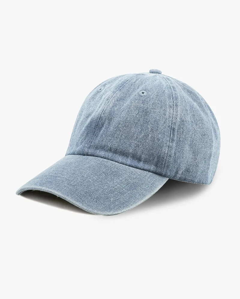 The Hat Depot - Basic Denim Cotton Baseball Cap