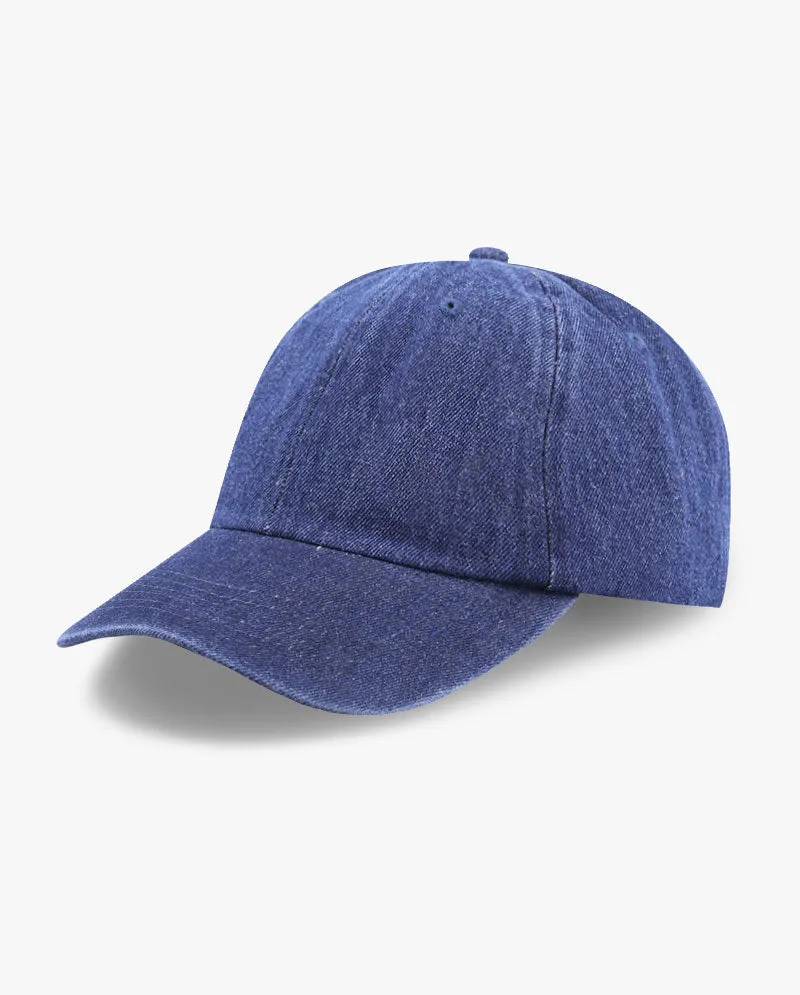 The Hat Depot - Basic Denim Cotton Baseball Cap