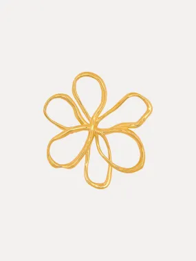 Threaded Flower Brooch