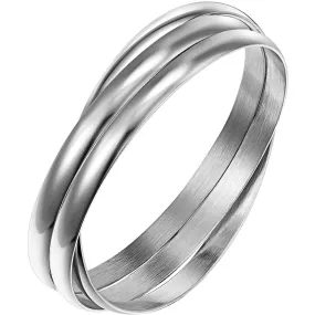 Trifecta Bangle Silver