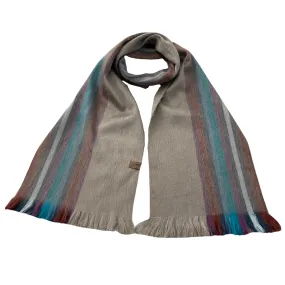 Unique Soft Cozy Alpaca Wool Scarf With Fringe