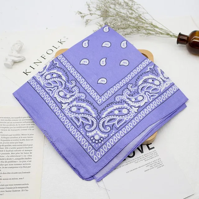 Unisex Bandana kerchief | Neck Scarf Muffler | Unisex Head Scarf | Neck Wrist Wrap Headwear Scarf | Printed Handkerchief | Hair Band Scarf