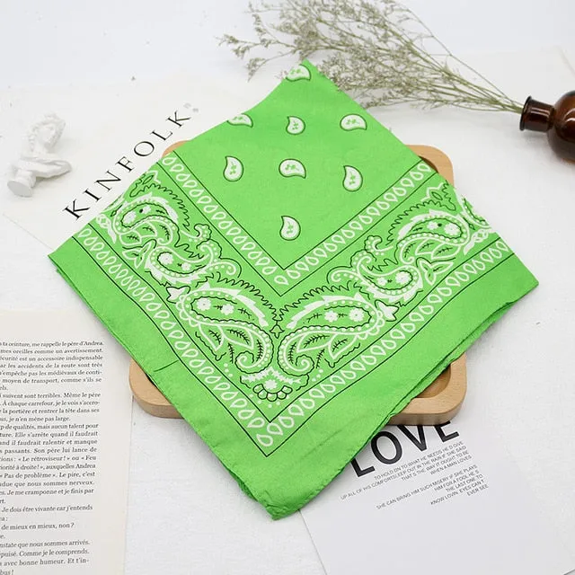 Unisex Bandana kerchief | Neck Scarf Muffler | Unisex Head Scarf | Neck Wrist Wrap Headwear Scarf | Printed Handkerchief | Hair Band Scarf