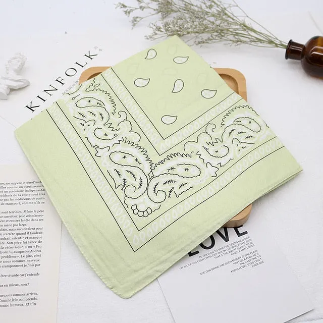 Unisex Bandana kerchief | Neck Scarf Muffler | Unisex Head Scarf | Neck Wrist Wrap Headwear Scarf | Printed Handkerchief | Hair Band Scarf