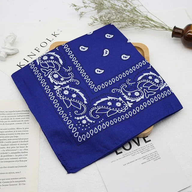 Unisex Bandana kerchief | Neck Scarf Muffler | Unisex Head Scarf | Neck Wrist Wrap Headwear Scarf | Printed Handkerchief | Hair Band Scarf