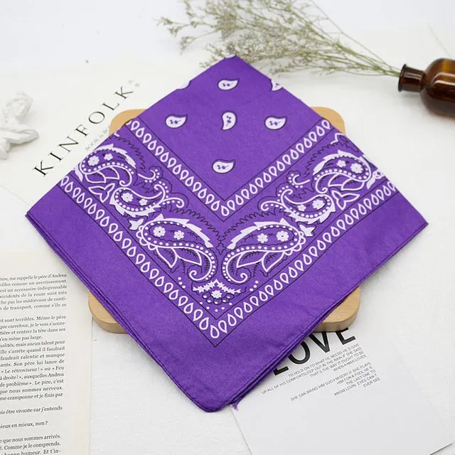 Unisex Bandana kerchief | Neck Scarf Muffler | Unisex Head Scarf | Neck Wrist Wrap Headwear Scarf | Printed Handkerchief | Hair Band Scarf