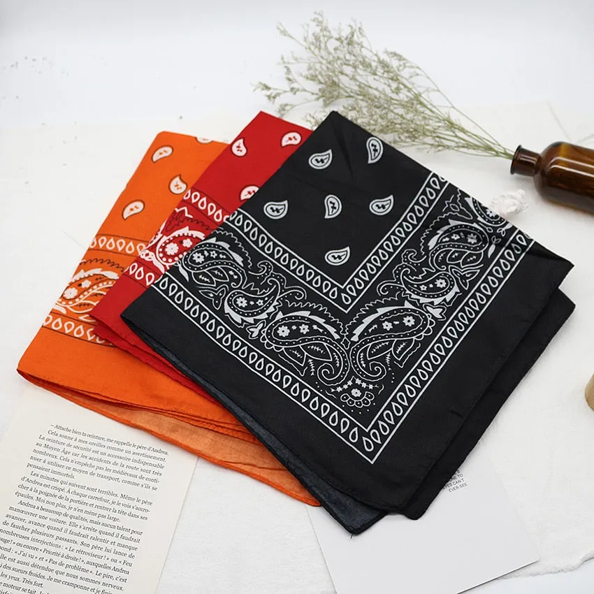 Unisex Bandana kerchief | Neck Scarf Muffler | Unisex Head Scarf | Neck Wrist Wrap Headwear Scarf | Printed Handkerchief | Hair Band Scarf