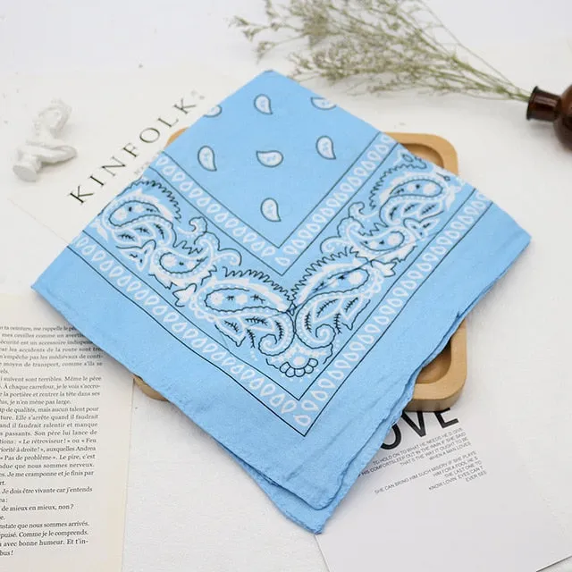 Unisex Bandana kerchief | Neck Scarf Muffler | Unisex Head Scarf | Neck Wrist Wrap Headwear Scarf | Printed Handkerchief | Hair Band Scarf