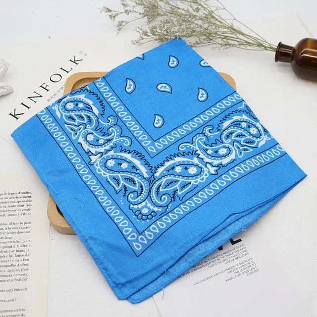 Unisex Bandana kerchief | Neck Scarf Muffler | Unisex Head Scarf | Neck Wrist Wrap Headwear Scarf | Printed Handkerchief | Hair Band Scarf