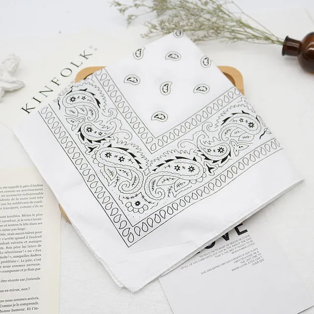 Unisex Bandana kerchief | Neck Scarf Muffler | Unisex Head Scarf | Neck Wrist Wrap Headwear Scarf | Printed Handkerchief | Hair Band Scarf