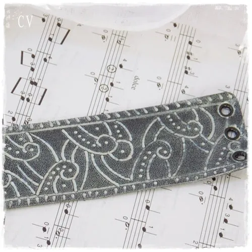 Victorian Leather Cuff Bracelet