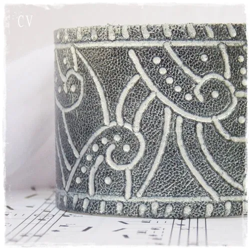 Victorian Leather Cuff Bracelet
