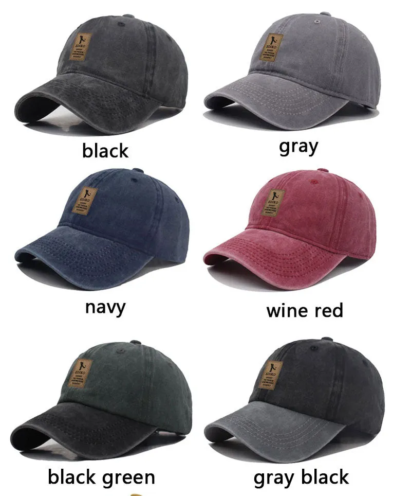 Vintage Cotton Men Baseball Cap Hat Women Golf Caps For Women Snapback Cap Bone Summer Gorras Trucker Dad Men's Baseball Hat