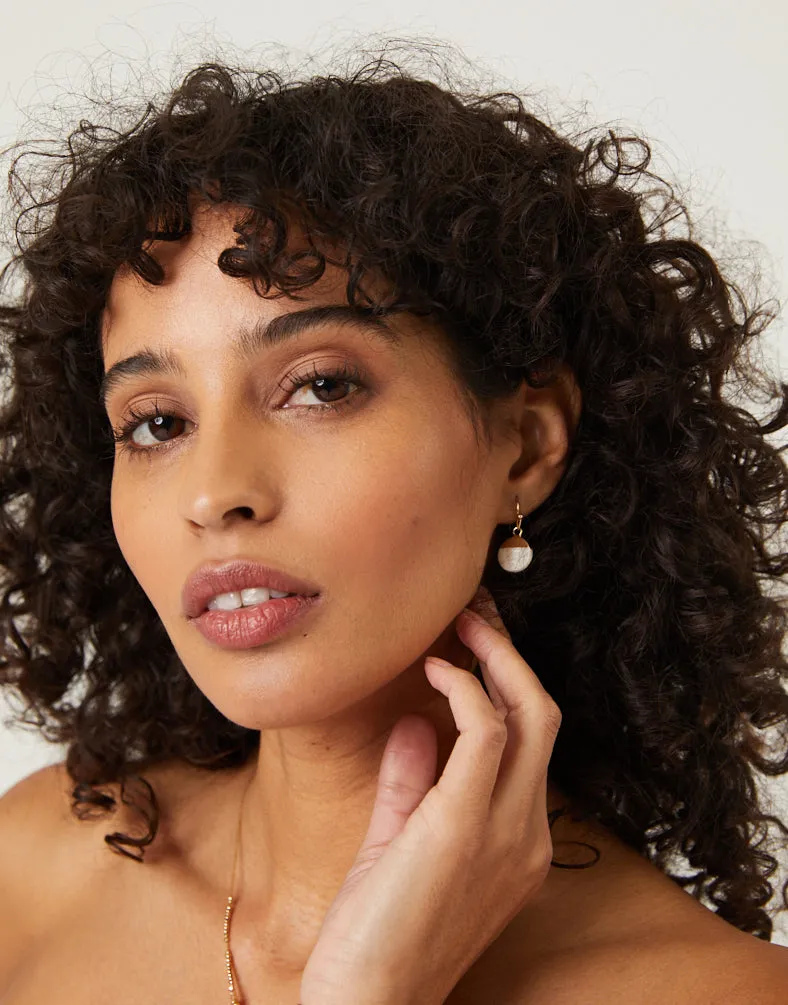 Waning Gold Dangle Earrings