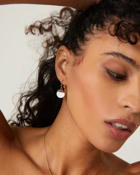 Waning Gold Dangle Earrings