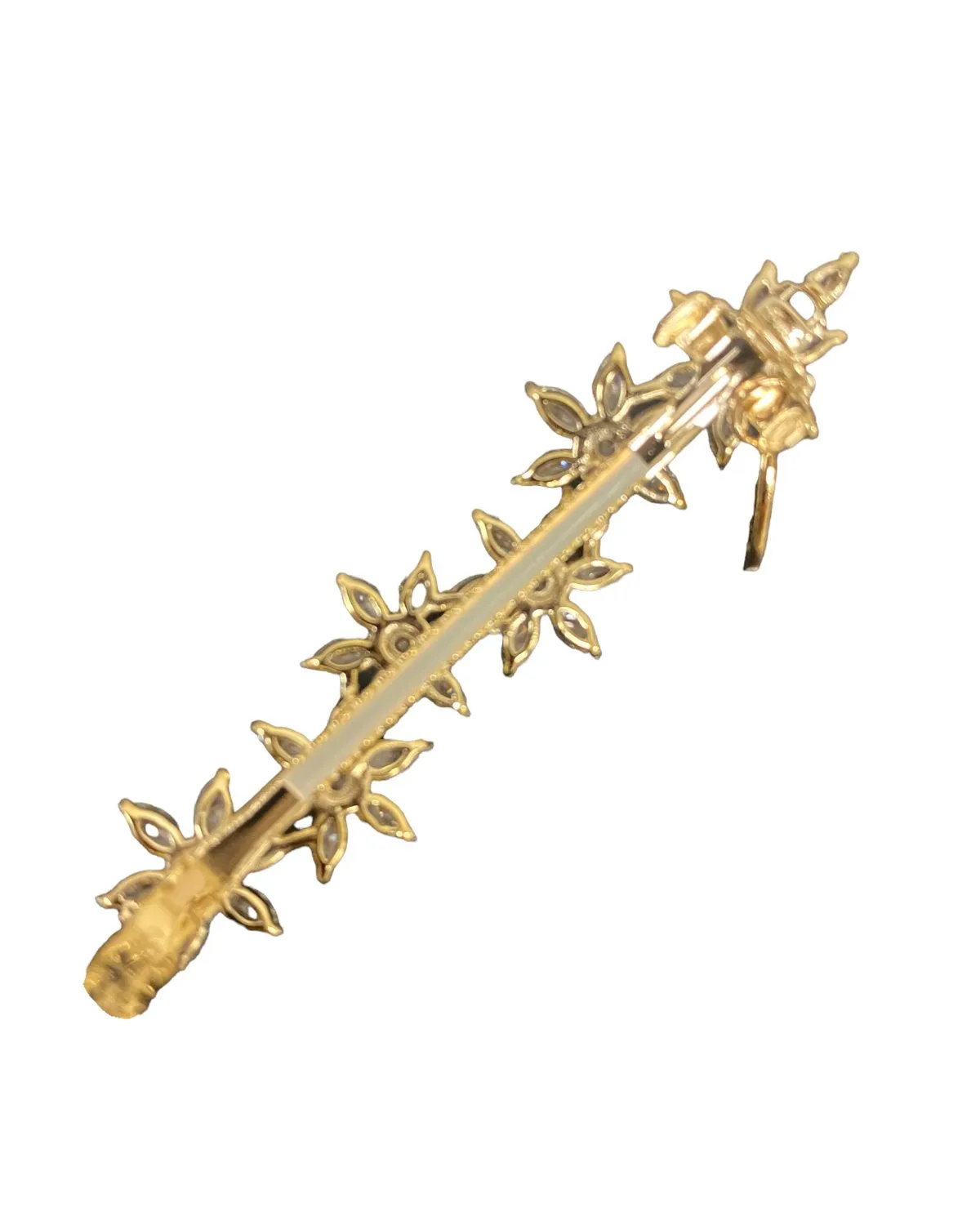Water Fog Flower Crystal Hair Barrettes