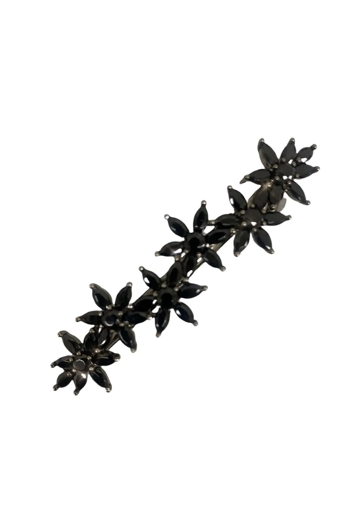 Water Fog Flower Crystal Hair Barrettes