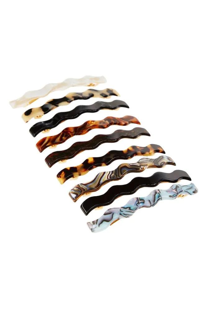 Wavy Long and Skinny Barrette - Classic