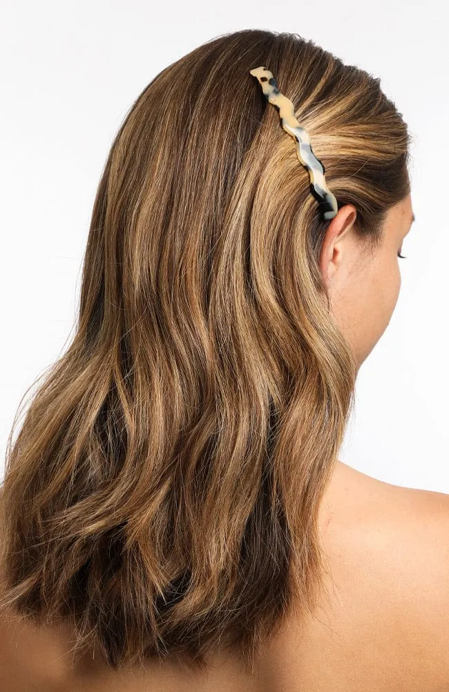 Wavy Long and Skinny Barrette - Classic
