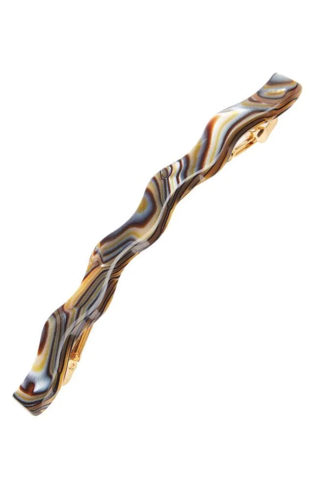 Wavy Long and Skinny Barrette - Classic