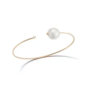 White Pearl and Diamond Cuff
