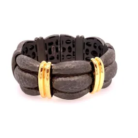Wide Blackened Cuff