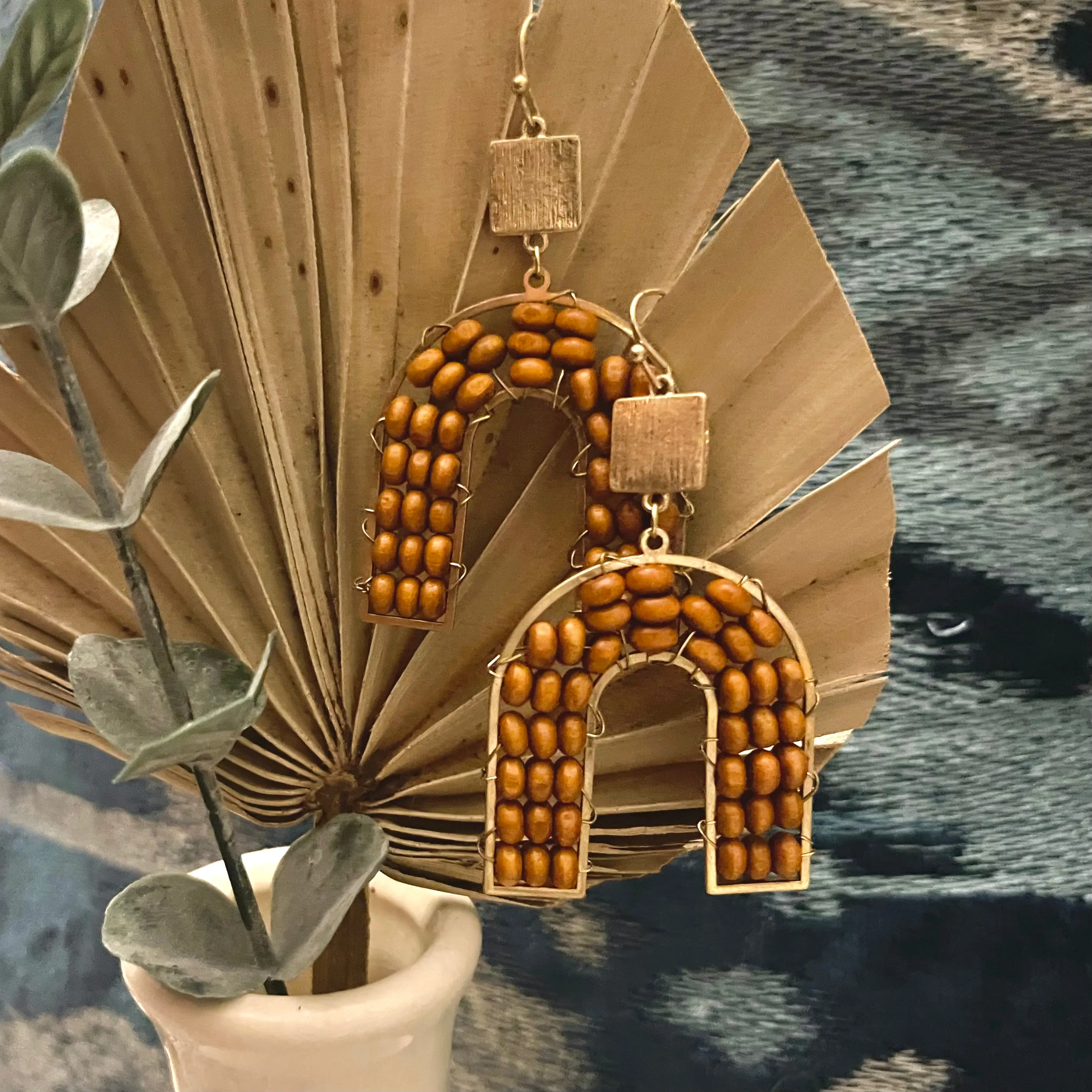 Wooden It Be Nice Wooden Arch Earrings