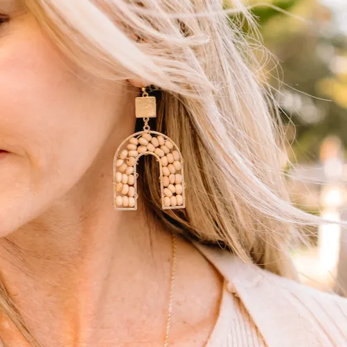 Wooden It Be Nice Wooden Arch Earrings