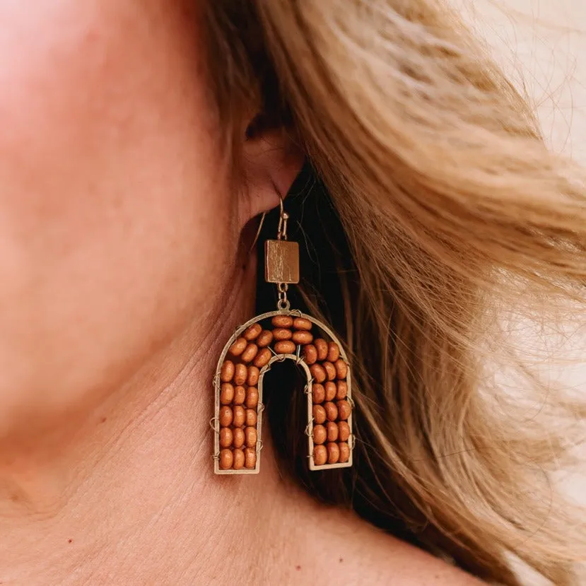 Wooden It Be Nice Wooden Arch Earrings