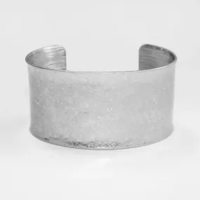 Worn Hammered Cuff Bracelet