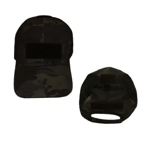 Youth Multicam Black Tactical Operators Cap w Mesh Back