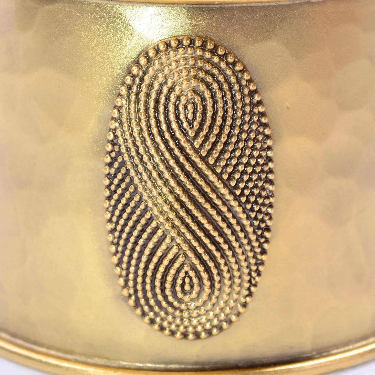 Yves Saint Laurent Vintage Hammered Gold Cuff Bracelet YSL