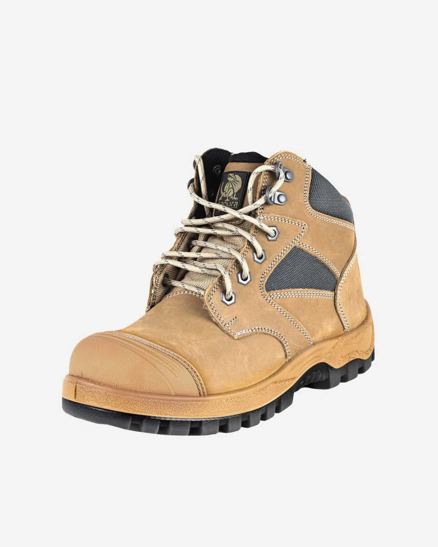 Zip Side Mid Cut Work Boots 8309